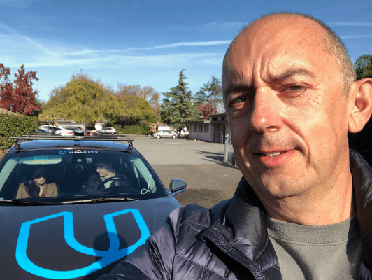 Nick in Montain View with Udactiy Self Driving Car
